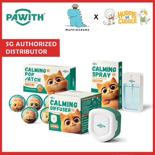 Pawith Cat Calming | Pheromone Diffuser Spray Patch for Cat Stress Relief | SG Authorised Distributor | 100% Authentic