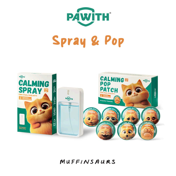 Pawith Cat Calming | Pheromone Diffuser Spray Patch for Cat Stress Relief | SG Authorised Distributor | 100% Authentic