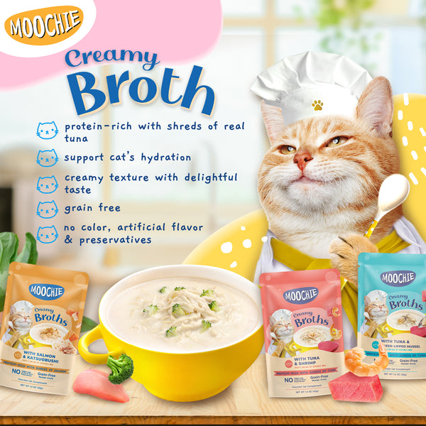 MOOCHIE Creamy Broth for Cats 40g