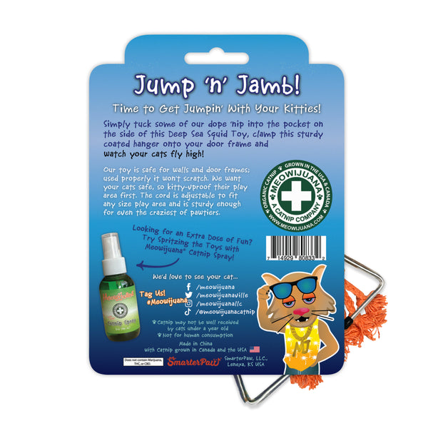 Jump 'n' Jamb Hanging Squid Refillable Cat Toy